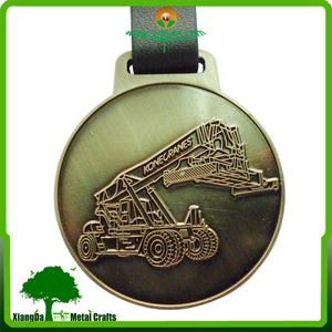 custom Gold/silver/bronze sport medal with ribbon