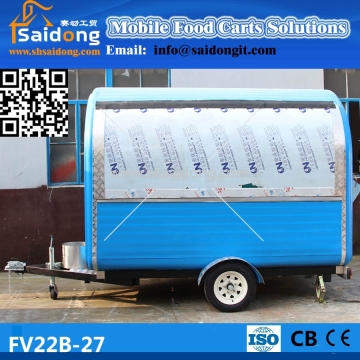 New design electric food van-catering trailer-food concession trailer customized