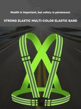 Double-Strap Reflective Elastic Suspenders