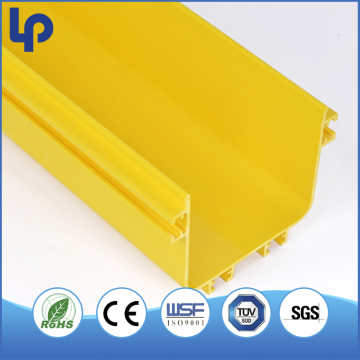 yellow plastic rung cable tray