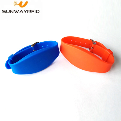 Customized Pure Color 13.56mhz Proximity RFID Wristband