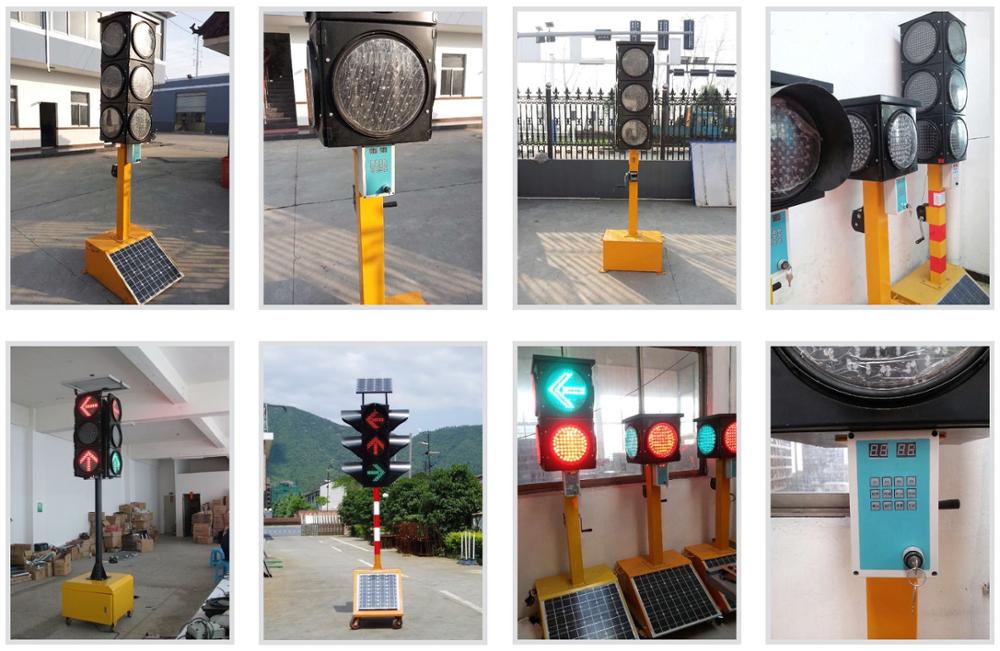 XINTONG Solar Power Portable Movable Traffic Light