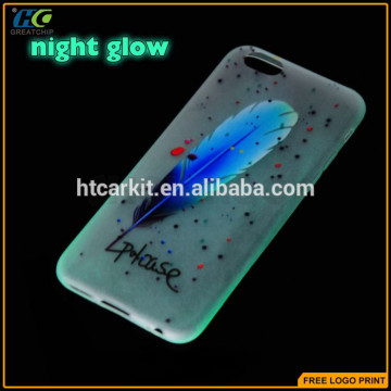 For Iphone 6s TPU Feather Glow Night Soft Case