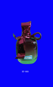 colorful glass perfume bottle