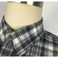 OEM plaid men Office leisure green shirt