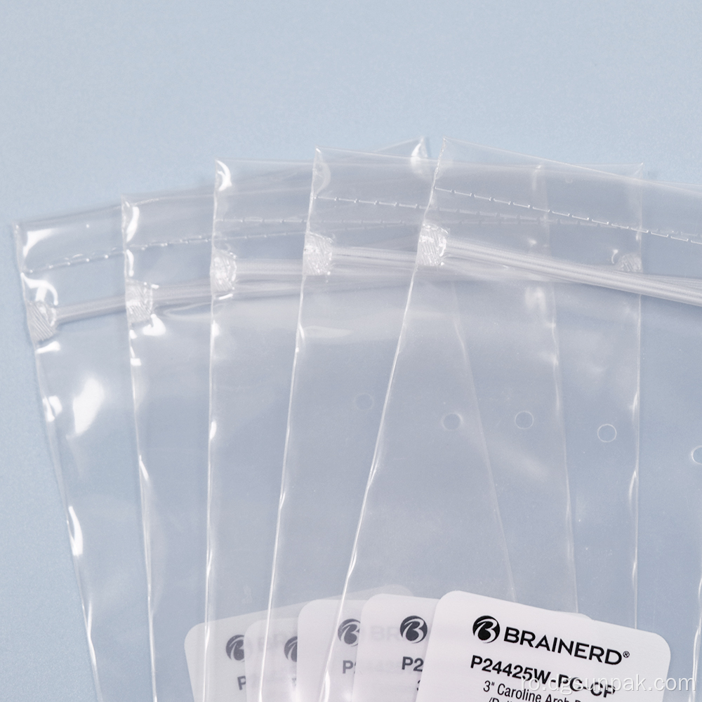 pungă de ambalare din plastic cu linie de rupere ușoară
