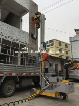 Wall panel installation lifter