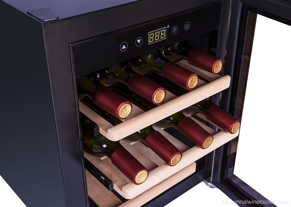 Komerční chladicí lednička s černošským vínem