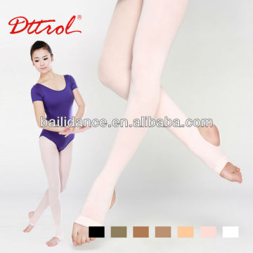 D004822 Stirrup girls ballet dance trample feet tube pantyhose tights