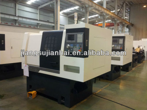 TCK-4550 yüksek güç dökme demir eğimli türü CNC Torna Makinesi yatık yatak