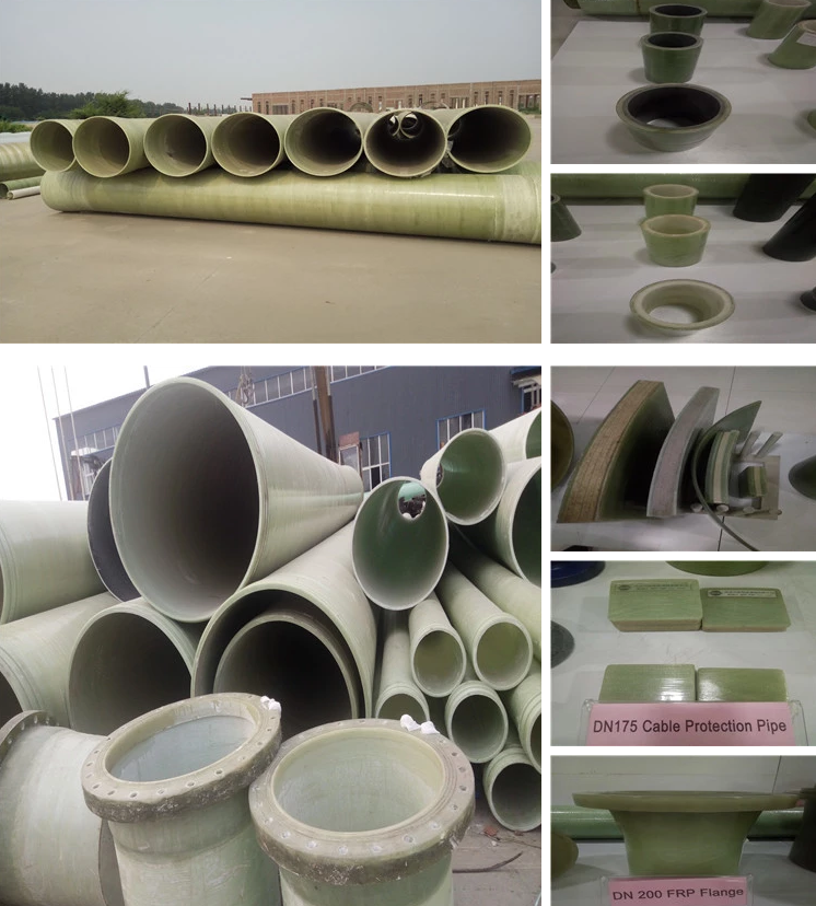 Κορυφαία ποιότητα καλή τιμή GRP FRP Fiberglass Pipe