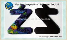 letter Z fridge magnet/ custom character fridge magnet/ rubber fridge magnet