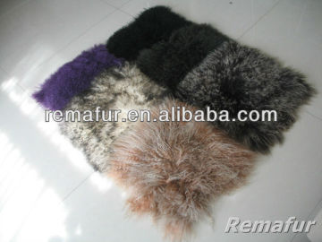 Long wool tibet lamb fur pillow wholesale