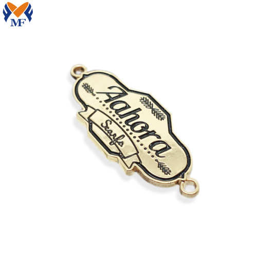 Metal logo pendant tag for handbag