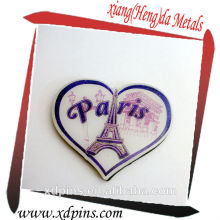 custom heart shaped metal fridge magnet 