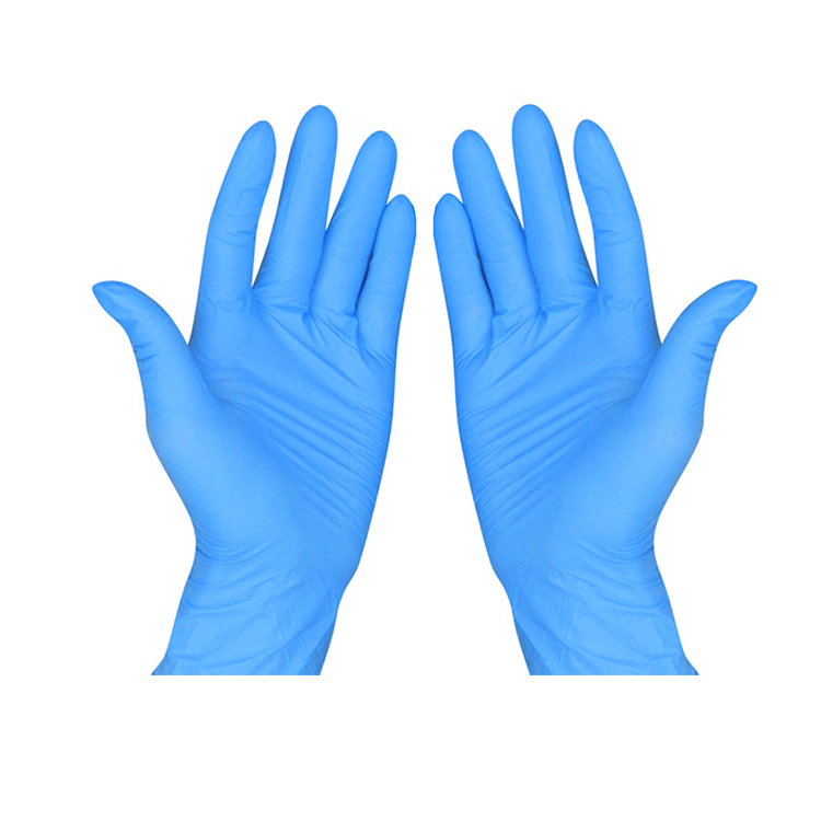 Guantes de nitrilo desechables CE Blue M 4.5g