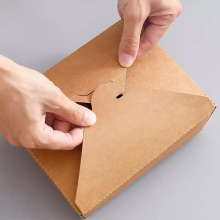 Customized colored fast food paper packaging