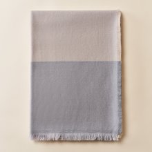 Wool Throw Blanket with Tassels - Soft 100% Wool Heavy Strip Blanket for Winter