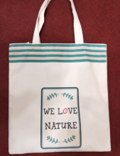 Canvas beach bag