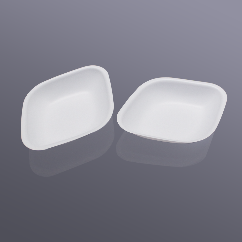 30 ml eşkenar dörtgen tartım plakası, anti-statik, beyaz 30ml rhombus weighing plate, anti-static, white