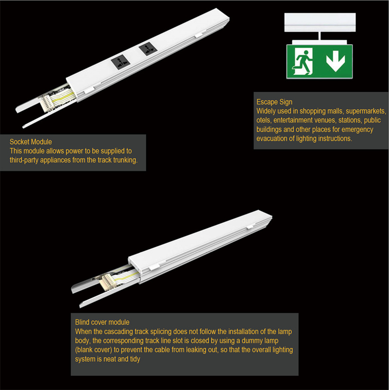 led trunking system accessories