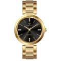 Popular Round Shape Simple Ladies Quartz Steel Watch