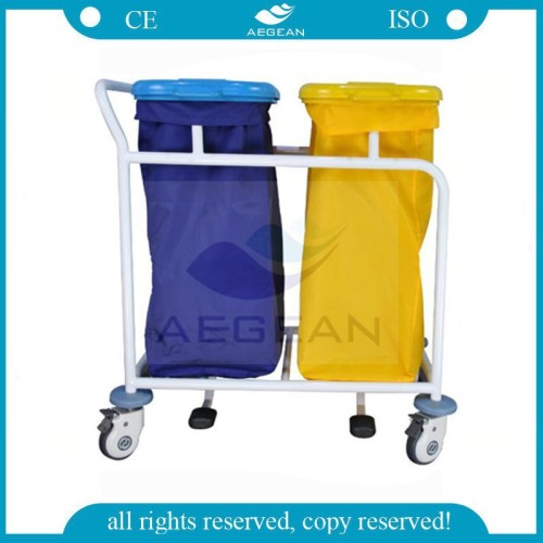 AG-SS019B Aegean stainless steel hospital crash cart linen trolley