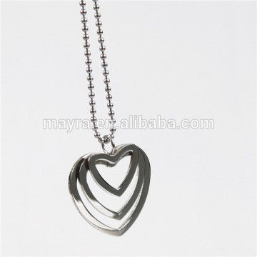 hot sale heart stainless steel pendants