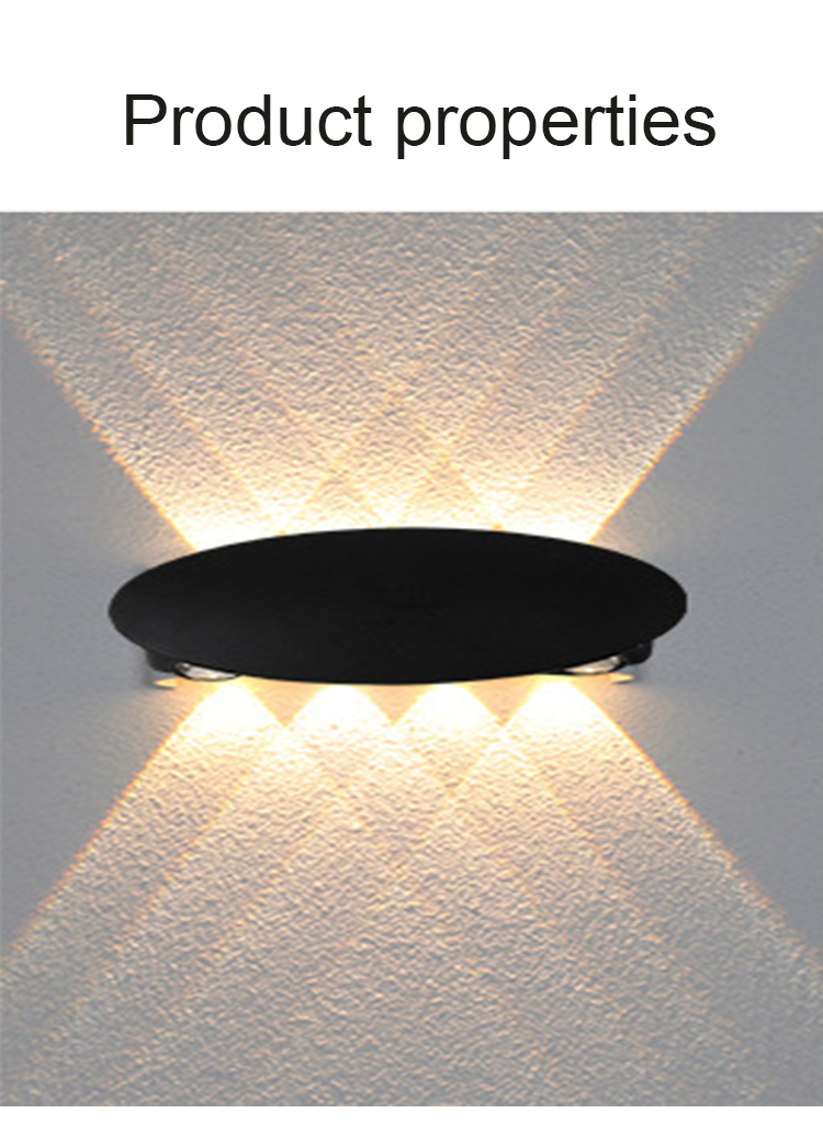 110V 220V Modern Outdoor Exterior Aluminum Wall Lamp Warm Lighting Led Indoor Wall Light