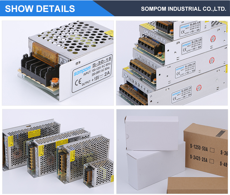 CE RoHS FCC ISO9001 certificate high quality smps and pcb 12v 2a 30w switching power supply