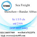 Trasporto marittimo del porto di Shenzhen a Bandar Abbas