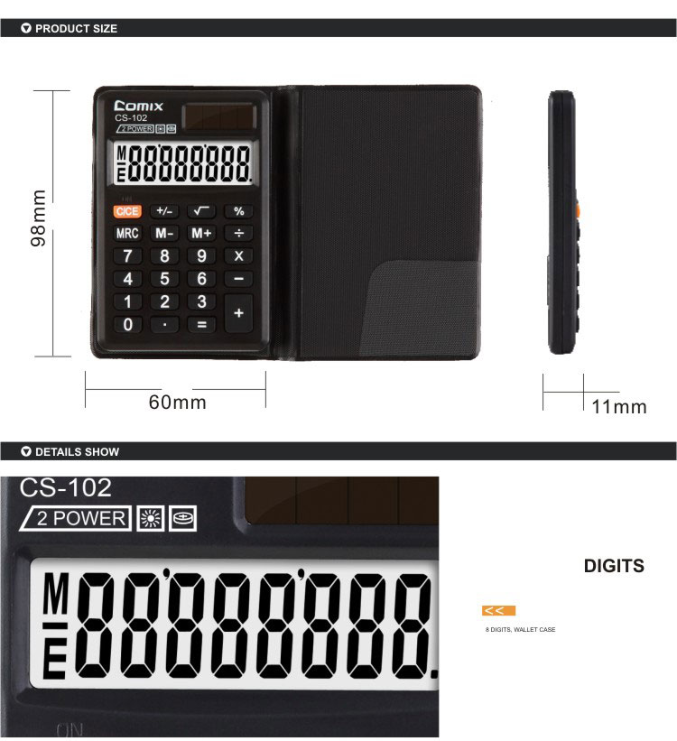 China factory low price 8 digits pocket calculator citizen calculator