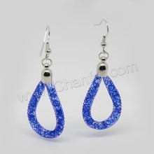 New design shining thin stardust earrings ,dangle mesh earrings for christmas gift