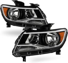 Black Housing Headlamp Assembly Compatible with 2015-2021 Chevy Colorado