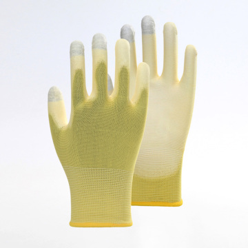 EN388 Polyester PU Labor Protective Gloves