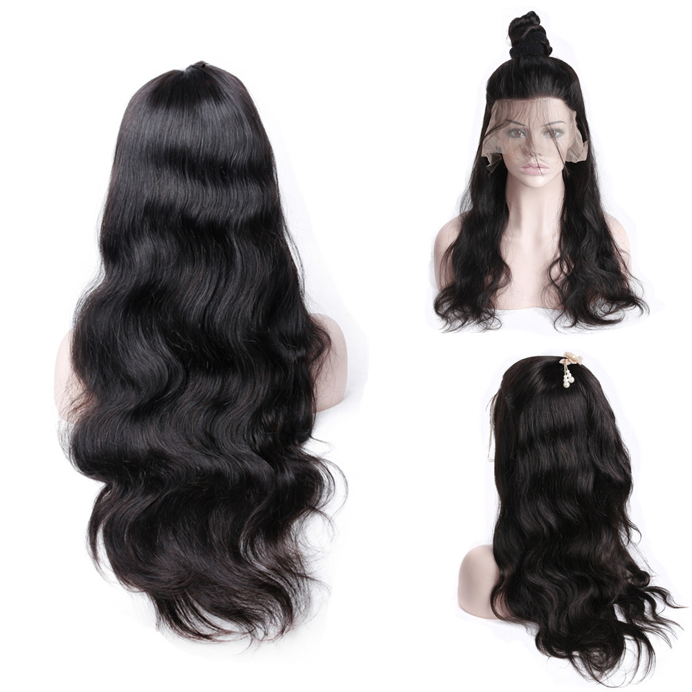 Front Lace Wig Body wave Wholesale Brazilian hair vendors Wigs Pre Plucked Soft Human Hair Toupee