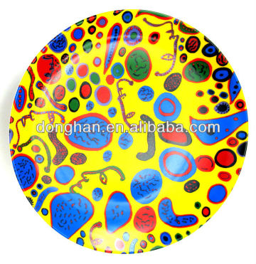 new design colorful ceramic decorative plates displaying plates with various shapes decoration