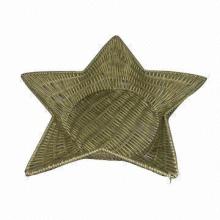 Miscanthus Basket with Star Shape