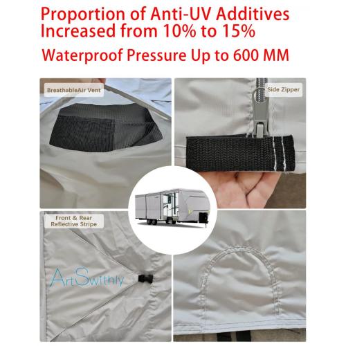 Travel Trailer Heavy Duty rv Covers Waterproof 500D