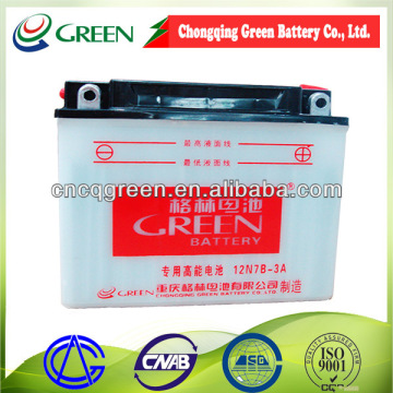 high performance off road bike battery/Motorcycle autoWholesales 12V 7AH (12N7B-3A))