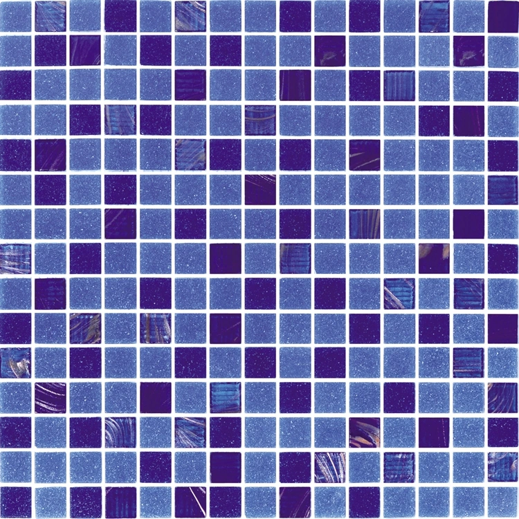 Hot-Melt Modern Tile Glass Interior Floor Strips Purple Mosaic