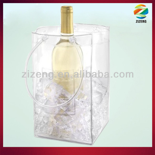ice cube bags clear transperent pvc ice bag for Champagne