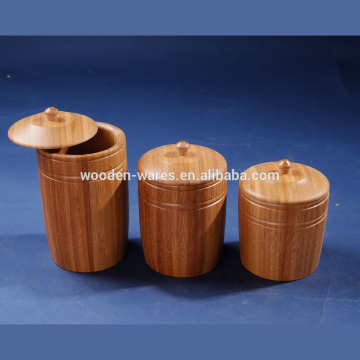 Bamboo small canister
