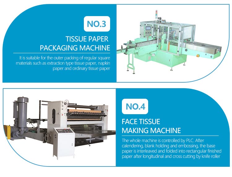 High efficiency cutting used paper napkins tissue machine