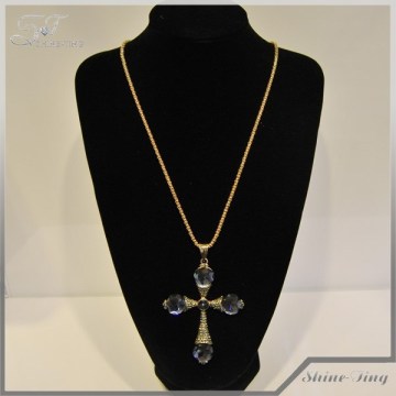 unique chunky cross necklace