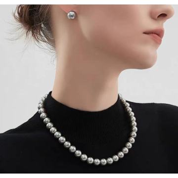Lekki luksusowy naszyjnik perłowy