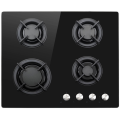 Electriq Gas Hobs Black Tempered Glass 60cm