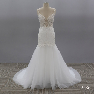 Sexy Plus Size Scoop Sleeveless Lace Flower Wedding Dress Bridal Gown Big Swing
