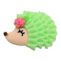 Kawaii Hedgehog Resina Cabochon Animale artificiale Fai da te Artigianato Fata Giardino Ornamento Ragazze Donne Moda Gioielli Decorazione