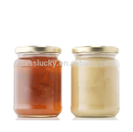 high quality clear nutella glass jar with lid
